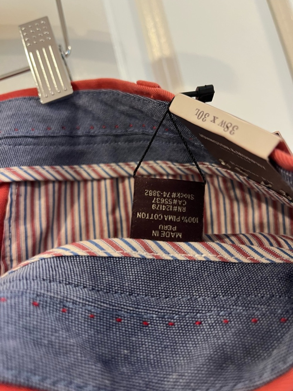 Johnston & Murphy Red Chino Pants - Picture 4 of 8